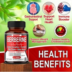 Berberine Ceylon Cinnamon + Turmeric Milk Thistle + Bitter Melon Heart Health