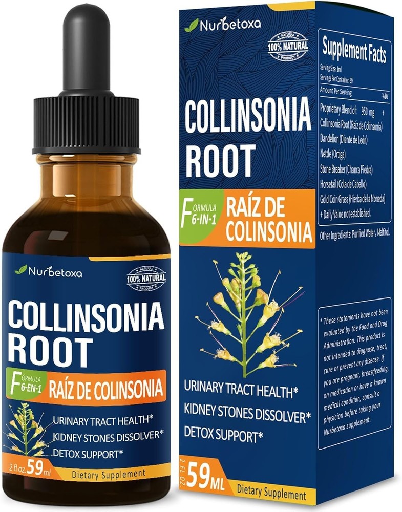 Collinsonia (Stone Root) Drops for Urinary Tract Health, Natural Herbal Formula