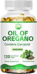 Oil of Oregano Capsules-with Carvacrol Wild Harvested Mediterranean Oregano Oil