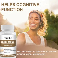 Lions Mane Mushroom extract capsules for Brain Support and Immune Health