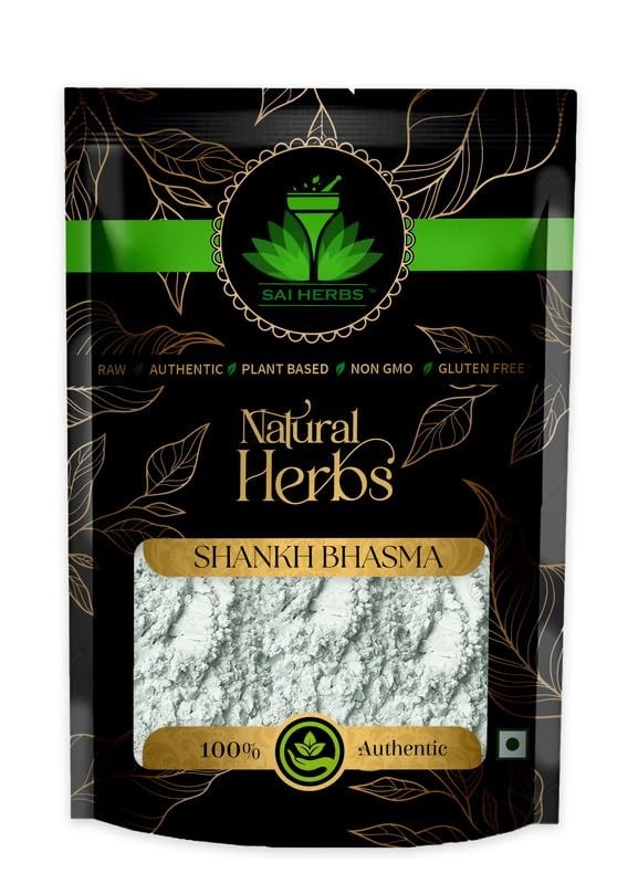 SAI HERBS Shankha Bhasama – Shanka Bhasam – Shanka Bhasma – Used for Indigestion