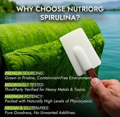 Premium 100% Pure Spirulina Powder | 100g | Natural Superfood