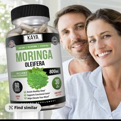 100% Pure Moringa 60ct Oleifera Leaf Superfood Antioxidant Greens Supplement