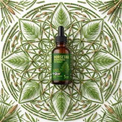 Horsetail Herb (Equisetum Arvense) Dried Herb Liquid Herbal Extract – USA Made