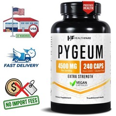 Pygeum Africanum Bark Extract 4500mg | 240 Capsules | 240 Day Supply