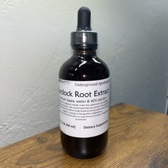 4 oz. Burdock Root Tincture (Arctium lappa) – Brown Glass Dropper Bottle