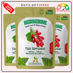 Berberine Extract 17,500mg Capsules-Heart Health,Weight Loss, Blood Sugar health