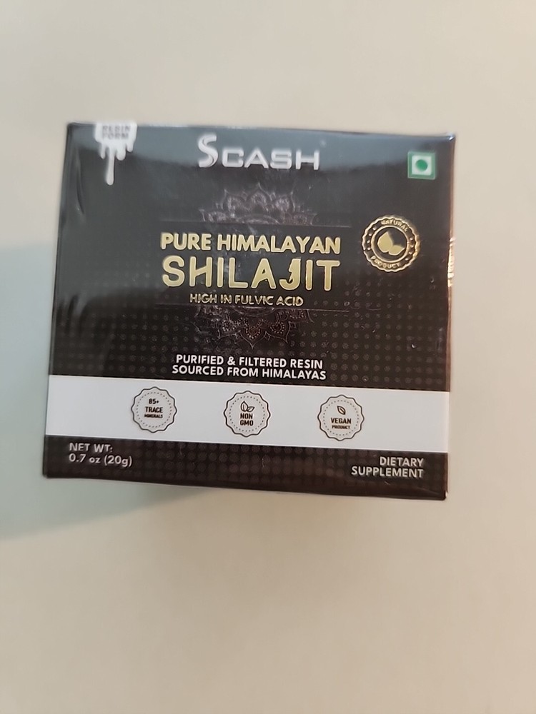 Pure 100% HimalayanShilajit,Soft Resin,Organic,Extremely Potent,Fulvic Acid 20g