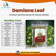 Damiana Leaf 100g Cut & Sifted –Premium Herbal Tea, Natural Loose Leaf Botanical