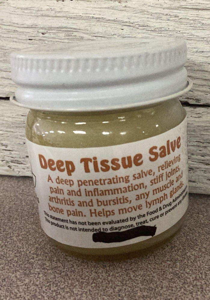 Amish Homemade Deep Tissue Salve / Ointment / 1 Oz & 4 Oz Jar Size