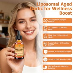 Liposomal Aged Garlic Extract Liquid Drop 500 mg, 15:1 Extract, Odorless |