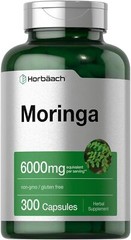 Moringa Oleifera 6000mg 300 Capsules Non-GMO and Gluten Free Extract by Horbaach