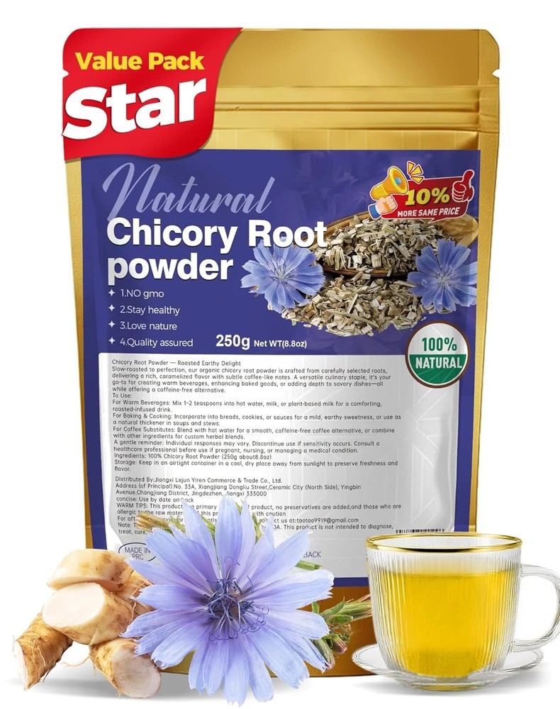 – Inulin Prebiotic Fiber, Water Soluble, Chicory Root Powder, Promotes Gut Healt