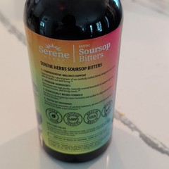 Serene Herbs Exotic Soursop Bitters Liquid Gut Health Detox Vitality 16 fl Oz