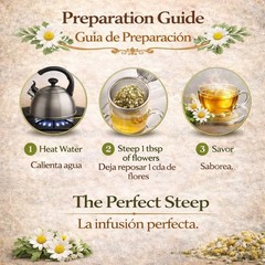 CHAMOMILE FLOWER TEA 4 oz | TE FLOR DE MANZANILLA 4oz