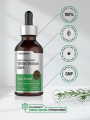 White Willow Bark Liquid Extract | 2 fl oz | Alcohol Free | by Horbaach