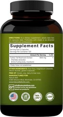 Turkey Tail Mushroom Capsules 15000mg for Immune Brain Health Supply 240 Count