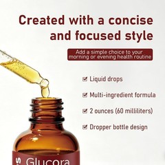 Glucora Berberina Liquida Gotas, Berberine Drops with Ceylon Cinnamon, Bitter Me