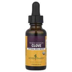 Herb Pharm Clove Flower Bud 1 fl oz 30 ml Gluten-Free, Organic