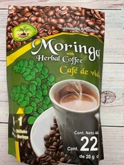 Moringa Herbal Coffee, Cafe Herbal Con Moringa~22 Sachets~440 g~instant Coffee