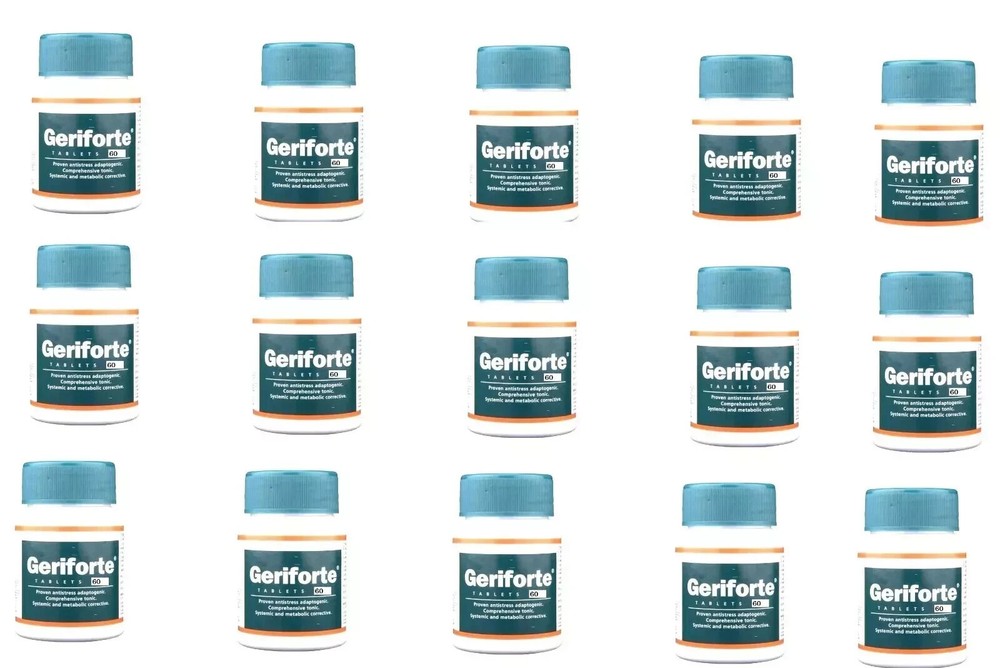 Himalaya Geriforte 60 Tabs x15 | Stress & Immunity Support | Exp 12-2028