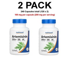 Nutricost, Artemisinin, 2 PACK, 120 Capsules (240 total!), 100 mg per capsule