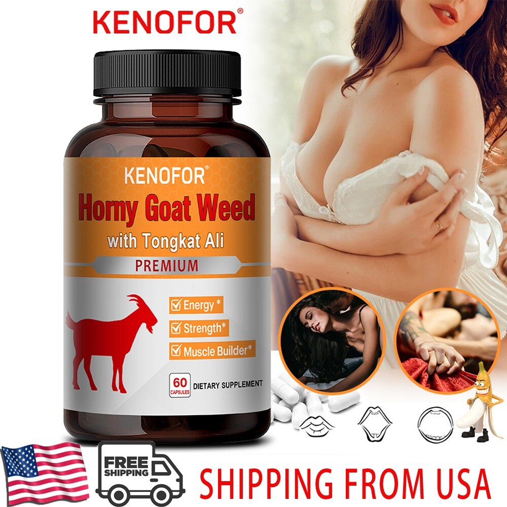 60pcs Natural Testosteron Booster Ginseng Maca Tribulus Horny Goat Weed