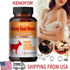 60pcs Natural Testosteron Booster Ginseng Maca Tribulus Horny Goat Weed