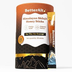Better Alt Himilayan Shilajit Caramel On-The-Go Honey Sticks Exp 03/27