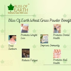 Bliss of Earth Wheatgrass Powder Organic, Super Food Dietary Supplement 250 gm