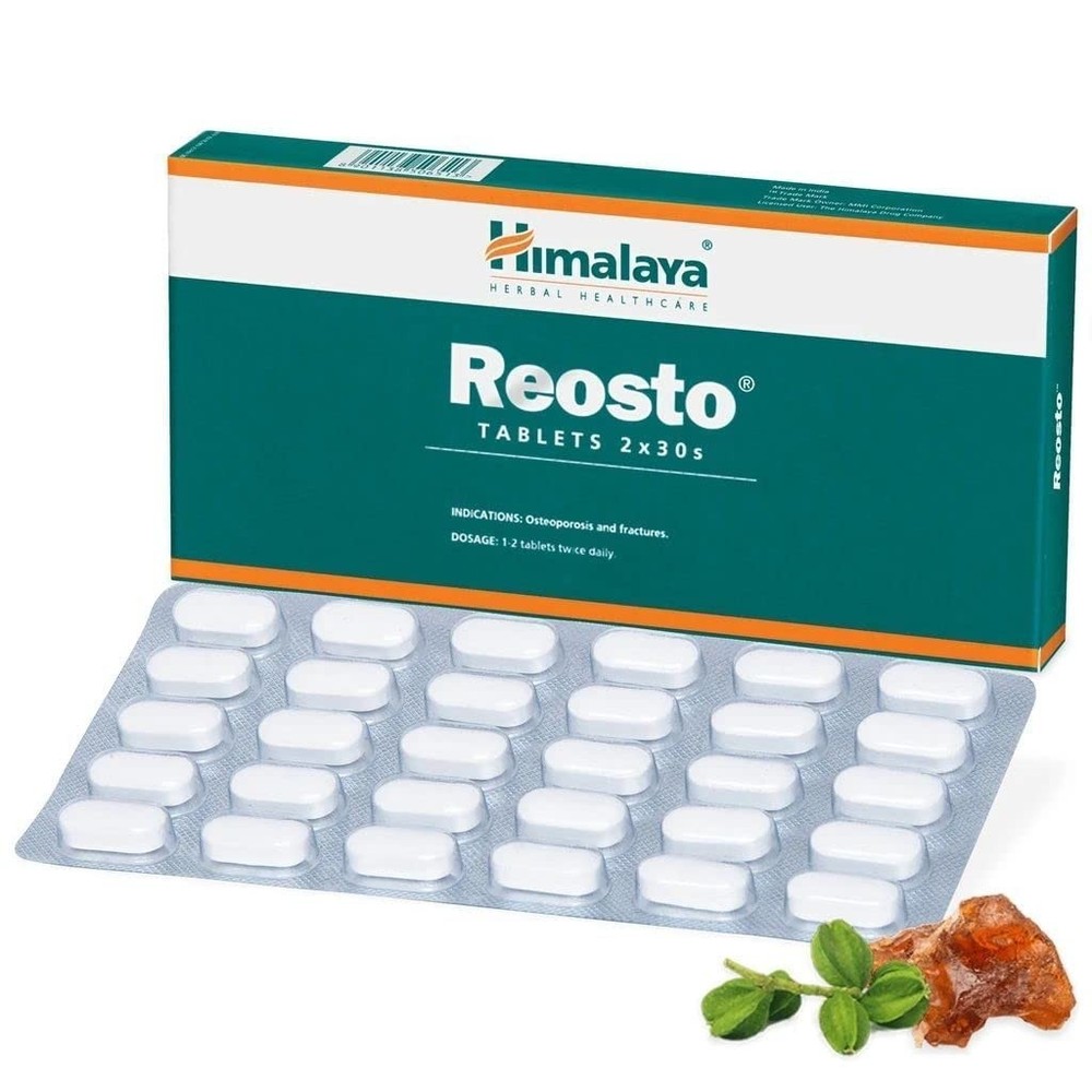 Himalaya Reosto Tablets 30 Count Herbal Wellness Supplement Genuine