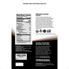 Terrasoul Superfoods Raw Organic Cacao Powder 2 lb Kosher Non-GMO