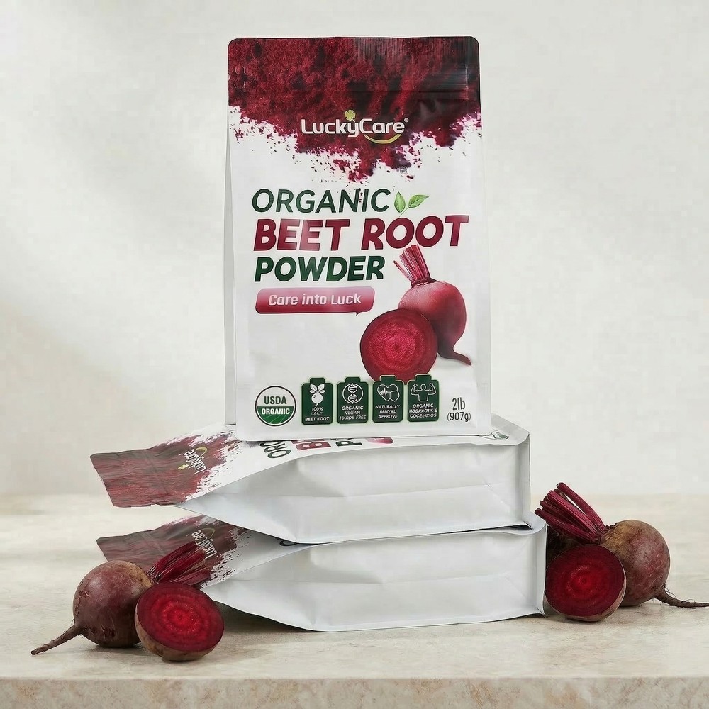 Organic Beet Root Powder 100% Pure Nitric Oxide Boosting Beetroot Supplement