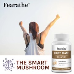 Lions Mane Mushroom extract capsules for Brain Support and Immune Health