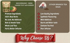Neem Ginger Tea – 8 oz – Caffeine-Free Herbal Blend – Immunity & Digestive