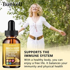 Maca Root Liquid Drops With Muscle Recovery Enhances Vitality And Immune Health