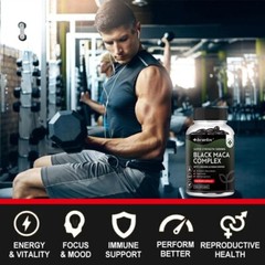 Black Maca Complex Stamina | Libido | Mood | Energy for 30 to 120 Capsules