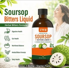 1 Bottle, Soursop Bitters Liquid, Herbal Bitters Formula with Soursop Leaf,…