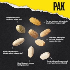 Animal Pak – Convenient Multivitamin for Men & 30 Count (Pack of 1), Tablets