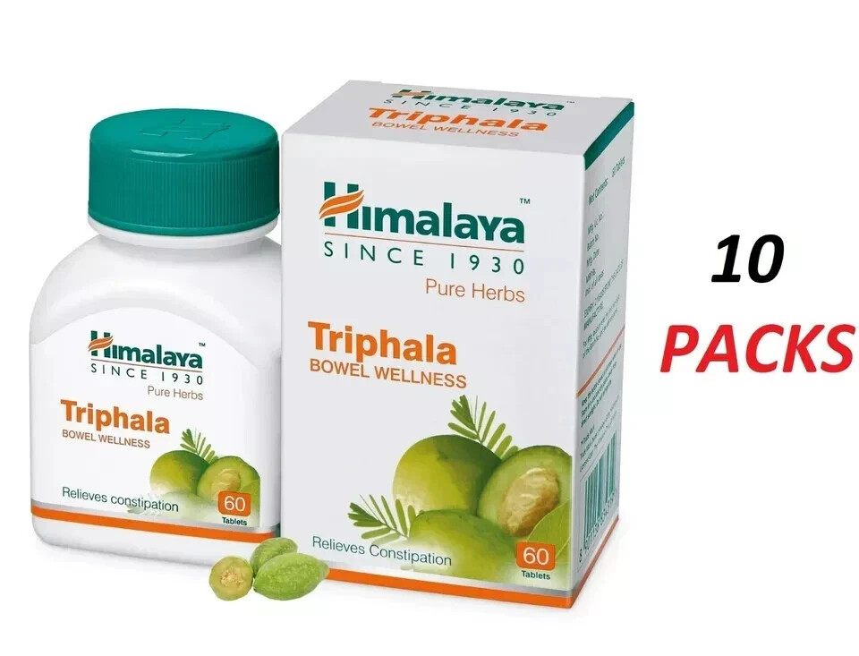 🌿 Himalaya Triphala – 60 Tablets Each | Pack of 10 | Expiry 03-2027 |