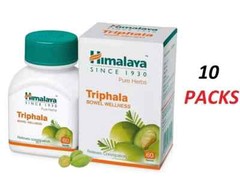 🌿 Himalaya Triphala – 60 Tablets Each | Pack of 10 | Expiry 03-2027 |