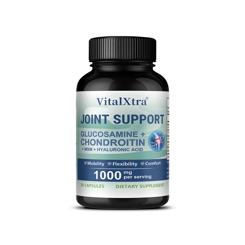 Glucosamine Chondroitin Msm Hyaluronic Acid Joint Health Support 30-120 Capsules