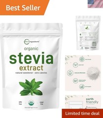 Organic Stevia Powder Sweetener Keto No Calorie 8oz