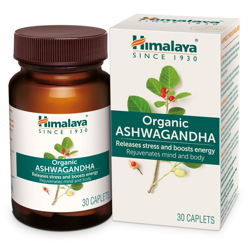 Himalaya ASHWAGANDHA 60 Tablet Pure Herbal 100% Vegeterian Botonical EXP 2028