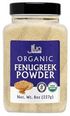 Organic Fenugreek Powder 8oz Jar – Gluten Free, Non-GMO, Methi Powder, Pure, Raw