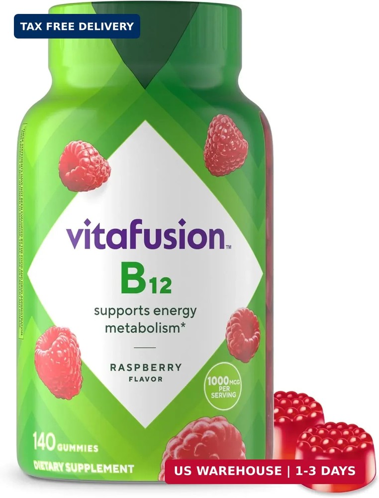 Vitafusion Vitamin B12 Gummies | 1000 mcg | 140 Adult Gummy Vitamins | For Women