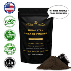 Himalayan Shilajit Fulvic & Humic Acid Trace Minerals Pure Organic 100g
