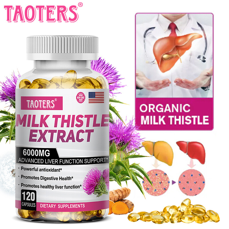 Milk Thistle Extract 6000 Mg Liver Cleanser Liver Detox Cardio