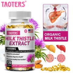 Milk Thistle Extract 6000 Mg Liver Cleanser Liver Detox Cardio