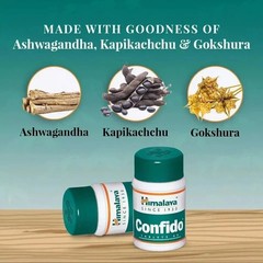 Himalaya Confido Tablet Pack of 10 x 60 Tab Each For Men’s Health Free Ship 2028